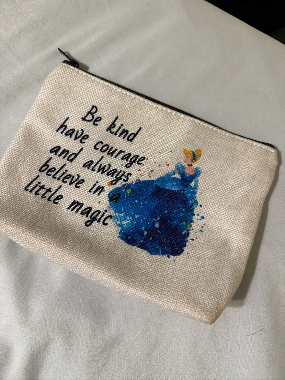 Cinderella Canvas Cosmetic Pouch